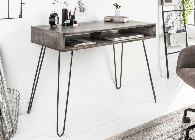 console ou bureau en bois massif pas cher