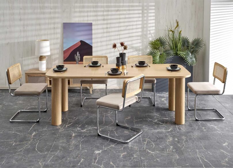 grande table à manger extensible 160-240 cm
