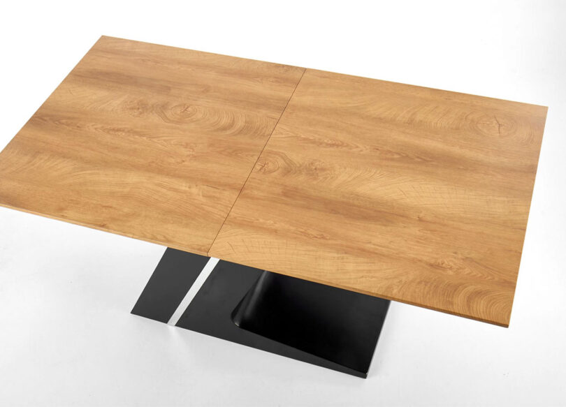 table repas moderne pas cher bois et noir