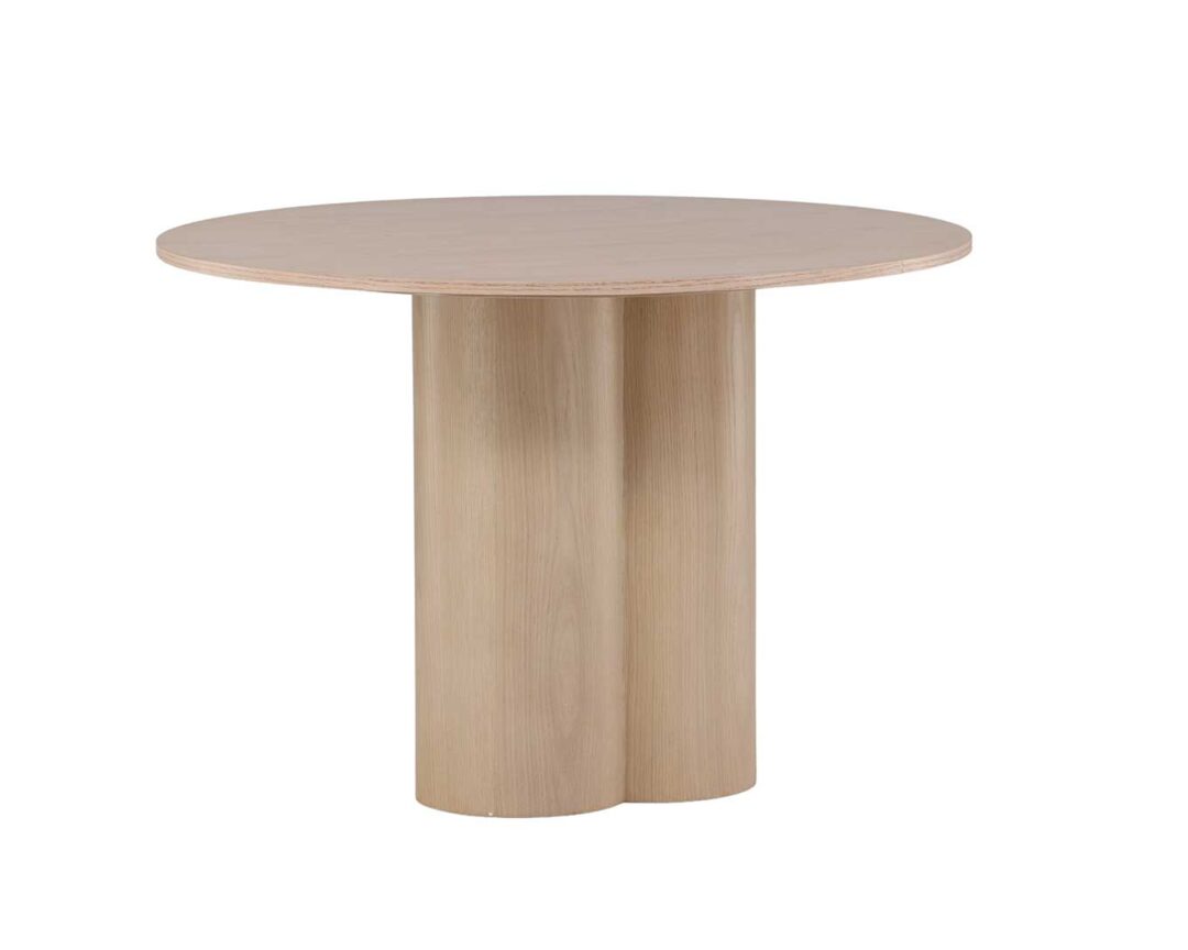 table ronde aspect bois chene chaule