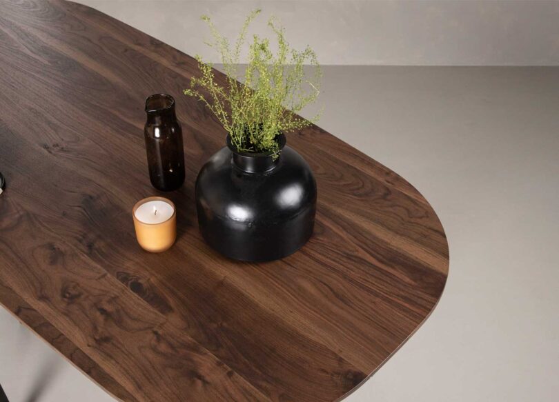 table de repas ovale 180 cm style rétro