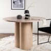 table ronde design et tendance avec pieds en cylindres