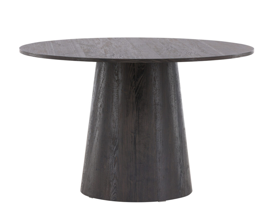 table salle à manger style minimaliste plateau rond 120 cm