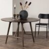 table de repas 100 cm bois foncé