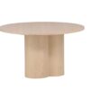 table basse ronde moderne imitation chene chaule