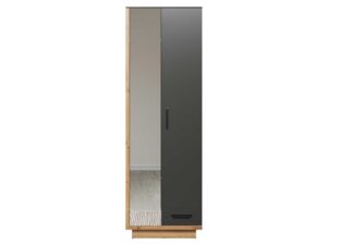 Armoire bois et gris anthracite design