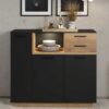 Commode de salon moderne noire