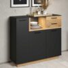 Commode design en bois et noire