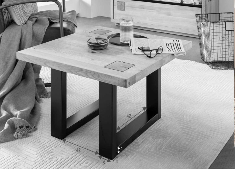Dimensions de la table basse carrée