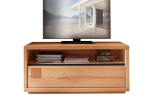 Meuble tv 1 tiroir en bois naturel