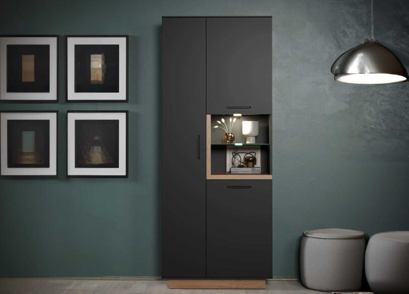 Meuble vitrine avec led intégrés