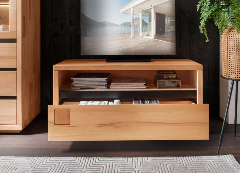 Petit meuble 1 tiroir pour télé