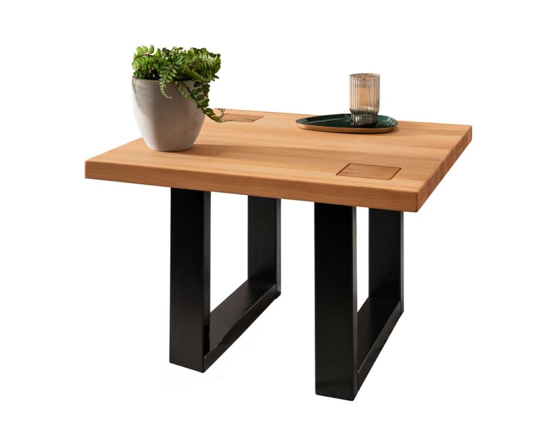 Petite table basse en bois de hêtre massif