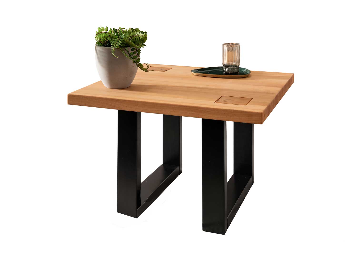Petite table basse en bois de hêtre massif