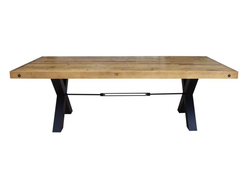 Table à manger en bois aspect planche 240cm
