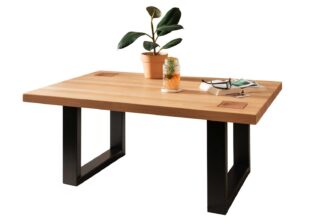 Table basse 110cm en bois massif de hêtre