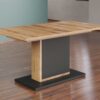 Table de repas extensible en bois et anthracite