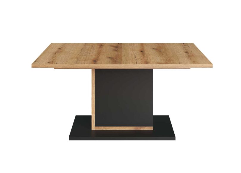 Table de repas bois et gris antrhacite