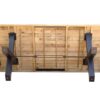 Dessous de la table en bois 240cm rectangulaire