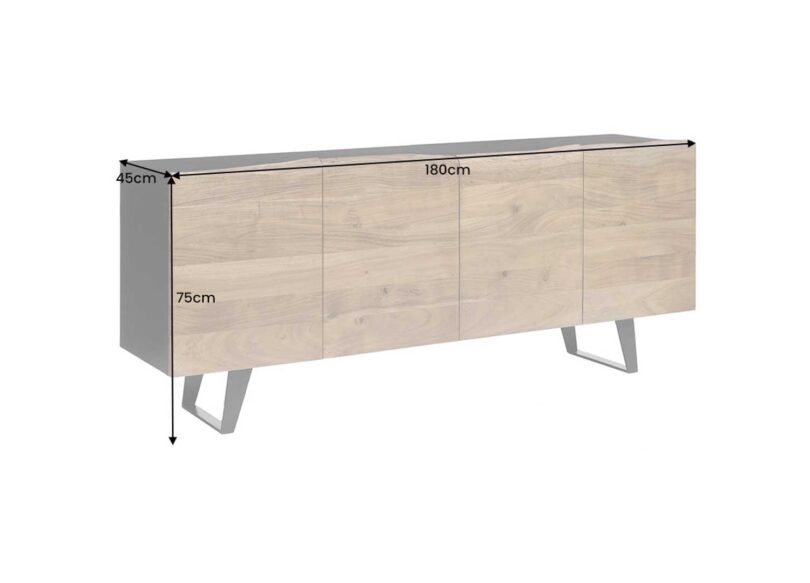 Dimensions du buffet en bois