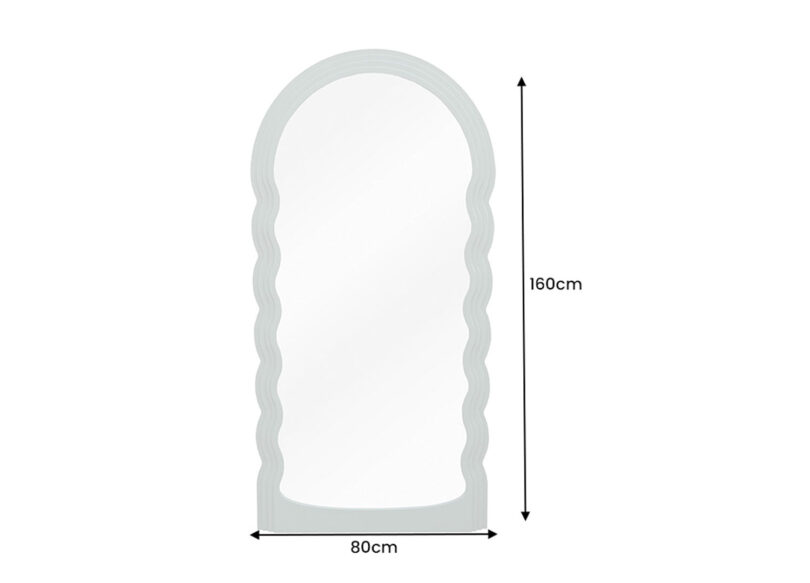 Dimensions du miroir vert sauge