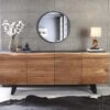 Buffet 4 portes en bois acacia massif