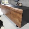 Buffet naturel en bois massif