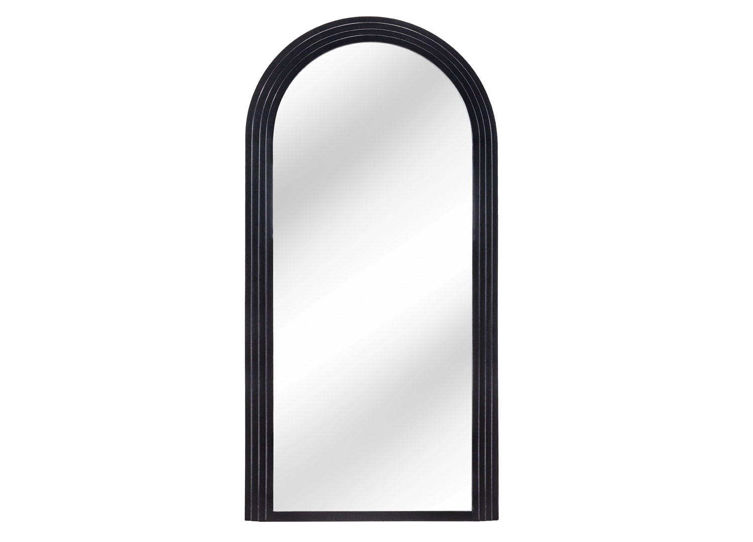 Miroir en forme d'arche noir - 24 po x 36 po