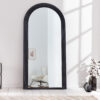 Miroir moderne noir moulure