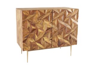 Meuble de bar en bois de sesham massif