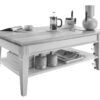 Dimensions de la table basse blanche