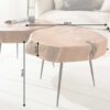 Dimensions de la table basse ronde en bois