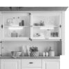 Zoom sur le vaisselier en bois de pin blanc optionnel