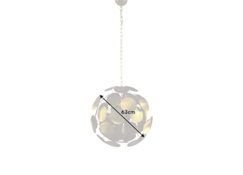 Dimensions du luminaire d'intérieur couleur or
