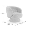 Dimensions du fauteuil design