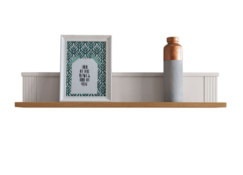 Étagère en bois de pin blanc en option