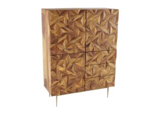 Buffet haut en bois de Sheesham massif
