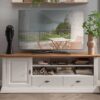 Meuble tv naturel blanc