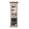 Ouverture de la vitrine en bois massif blanc