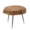 Table basse ronde bois d'acacia massif