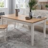 Table de repas en bois massif style cottage