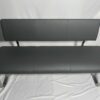 Banc en simili cuir noir