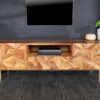 Meuble de télé en bois de sesham avec décor 3d