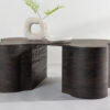 Table de salon design en bois foncé