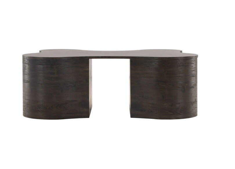 Table basse en bois foncé originale
