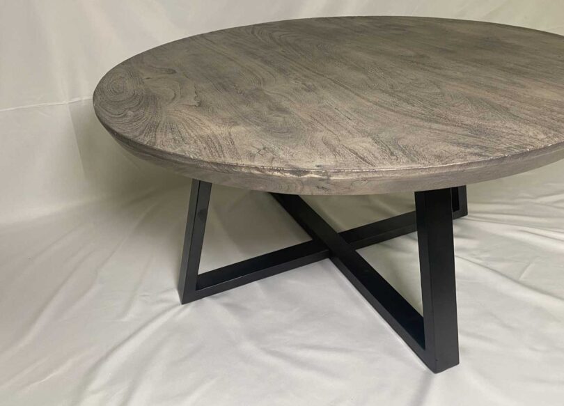 Table basse ronde bois