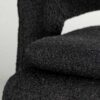 Zoom sur le tissu bouclette du siège rotatif
