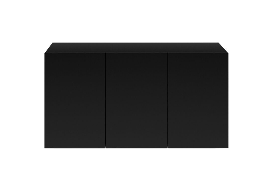 Buffet 3 portes noir mat mural