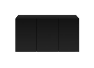 Buffet 3 portes noir mat mural
