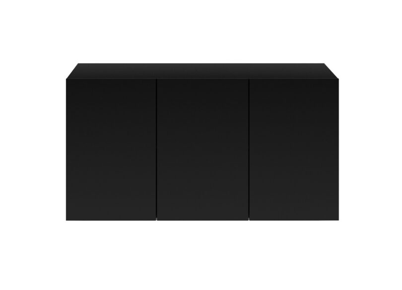 Buffet 3 portes noir mat mural